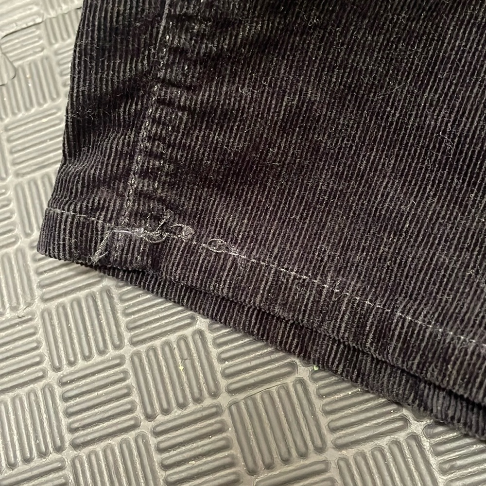 Black corduroy straight curvy size 0p Talbots flawless five pocket petite pants - Picture 10 of 11